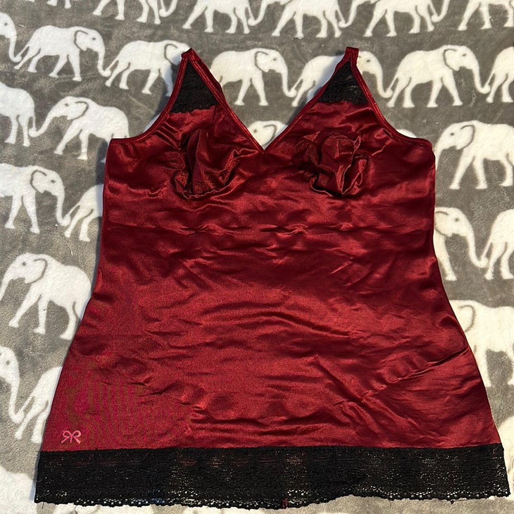 Ruby ribbon pin up cami